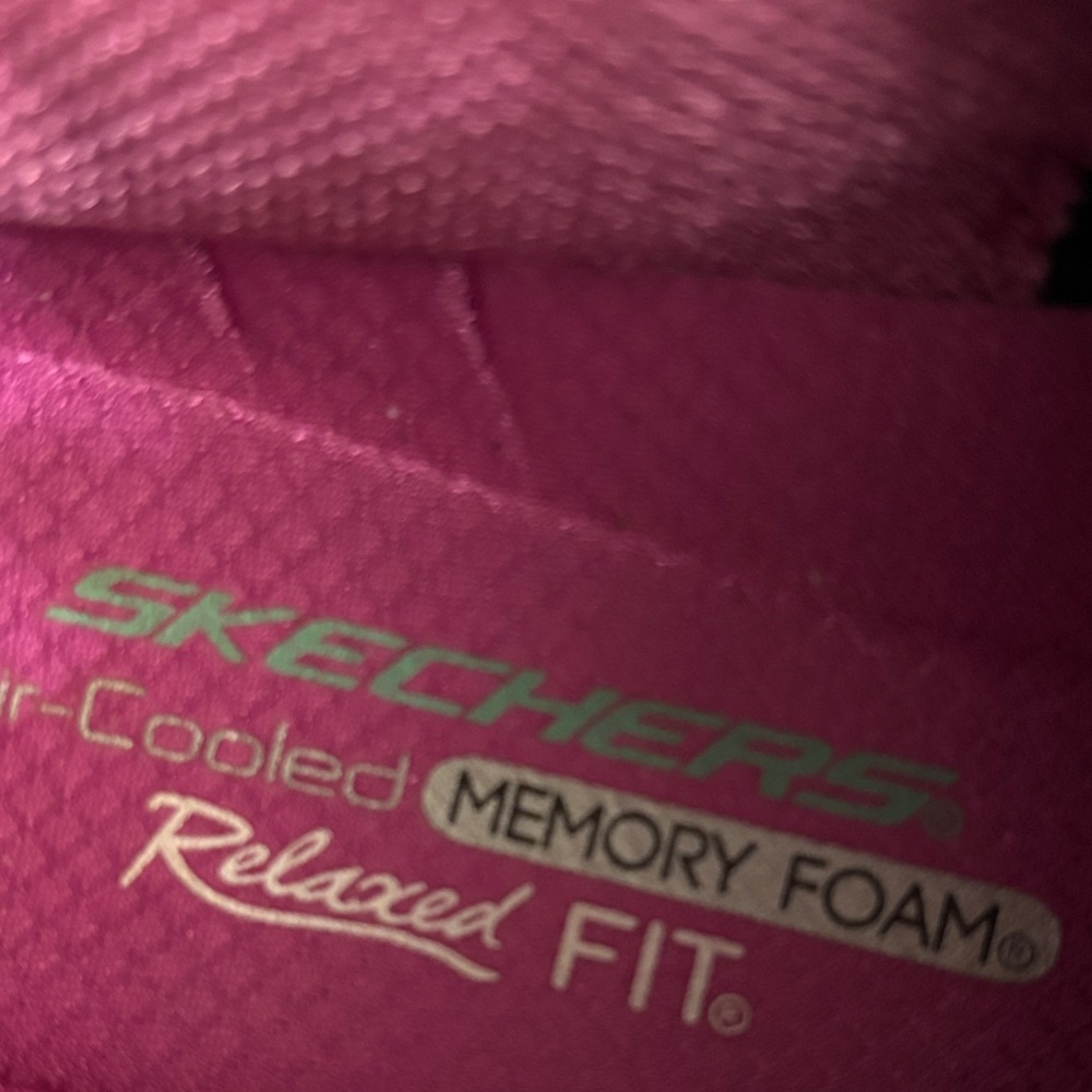 Skechers Blue and Pink Air Cooled Memory Foam Relaxed Fit Women’s Shoes 8.5 - Picture 8 of 9